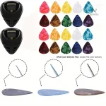 Médiators de guitare colorés avec étuis pour un transport facile