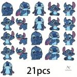 Lot de 21 broches Stitch colorées pour enfants