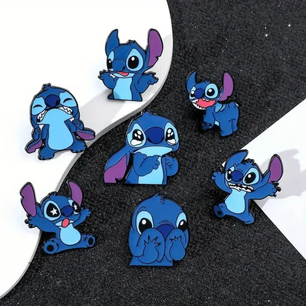 Broches dessin animé Stitch, lot coloré pour enfants