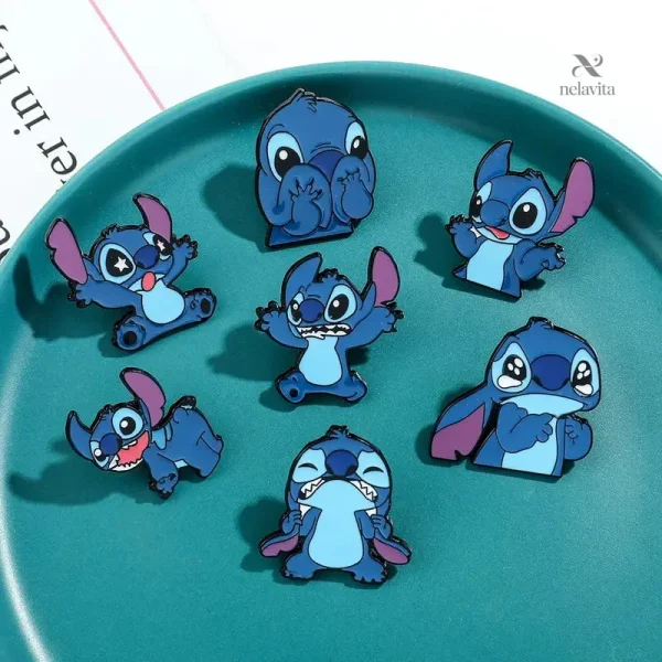 Pins en forme de Stitch, parfaits pour les jeunes fans