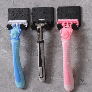 Support mural rasoir - lot de 3 pour salle de bain
