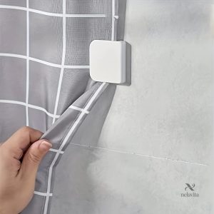 Clips rideau de douche anti-éclaboussures, lot de 4