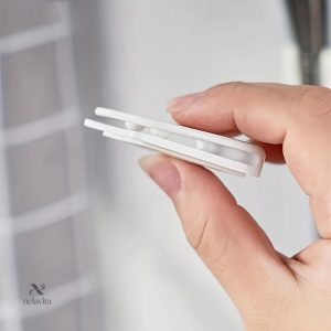 Accessoires de douche : clips pour rideaux, protection éclaboussures