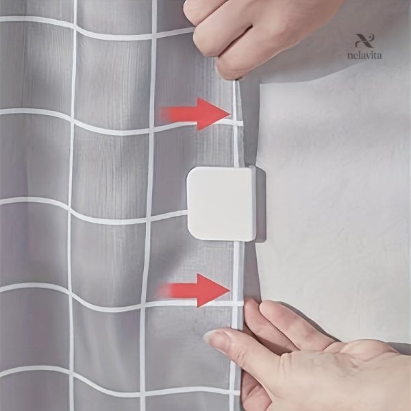 Lot de clips pour rideau de douche, design pratique et efficace