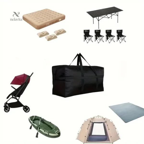Sacs de rangement noirs, idéaux pour le voyage et le déménagement
