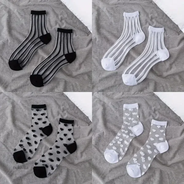 Chaussettes à motifs pour Femme, légèreté et confort assuré