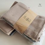 Torchons de table en coton, design nid d'abeille