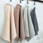 Quatre torchons en nid d'abeille pour un usage quotidien