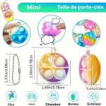 Accessoires ludiques pour enfants – Porte-clés antistress colorés