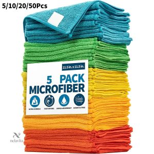 Lot de serviettes microfibre pour un nettoyage efficace