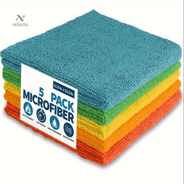 Nettoyage facile avec ce lot de serviettes en microfibre