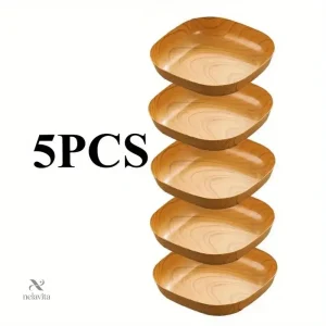 Lot de 5 bols au design naturel et résistant