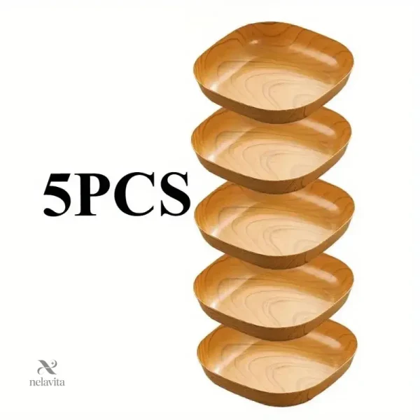 Lot de 5 bols au design naturel et résistant