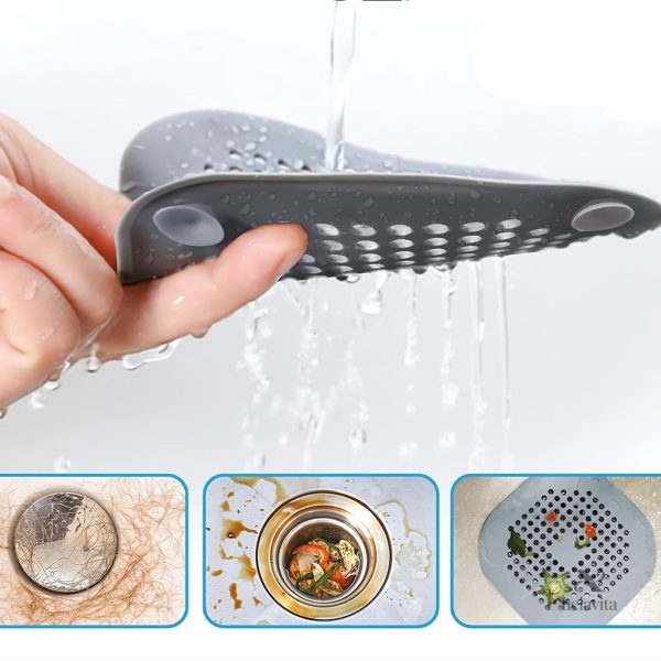 Filtres anti-cheveux en silicone pour une douche propre