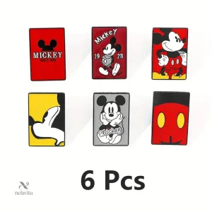 Lot de 6 broches Mickey Mouse pour enfants