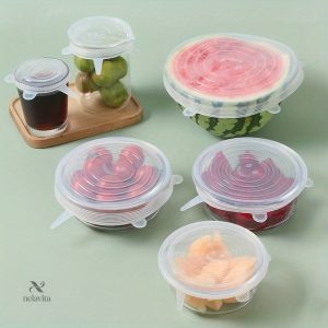 Couvercles en silicone pour conservation alimentaire