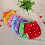 Lot de 7 Couches Lavables Bébé Réglables Colorées