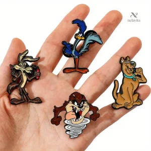Broches amusantes Looney Tunes pour accessoires ludiques