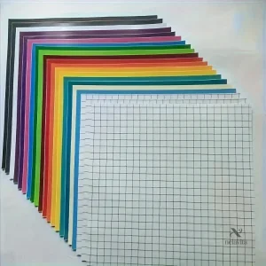 Papier coloré avec grille, idéal pour le scrapbooking