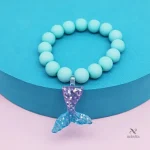Bracelets fantaisie enfants avec motifs fleurs et coquillages