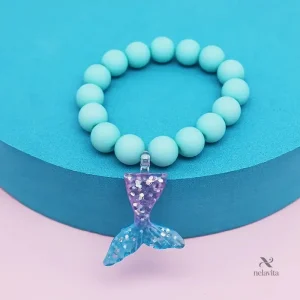 Bracelets fantaisie enfants avec motifs fleurs et coquillages