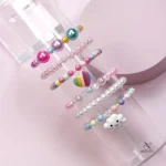 Bracelets enfant perles colorées – bijoux fantaisie
