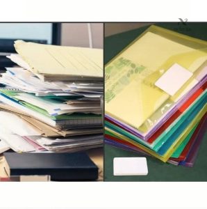 Chemises colorées A4 pour organisation de documents