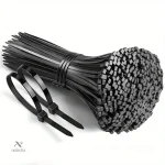 Colliers de serrage plastique noir pour câbles et jardin