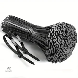 Colliers de serrage plastique noir pour câbles et jardin