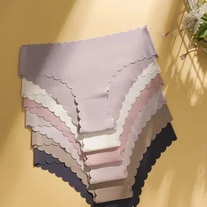 Lot de Culottes Invisibles Femme Sans Couture à Finition Ondulée – Ultra Douces & Sans Marque