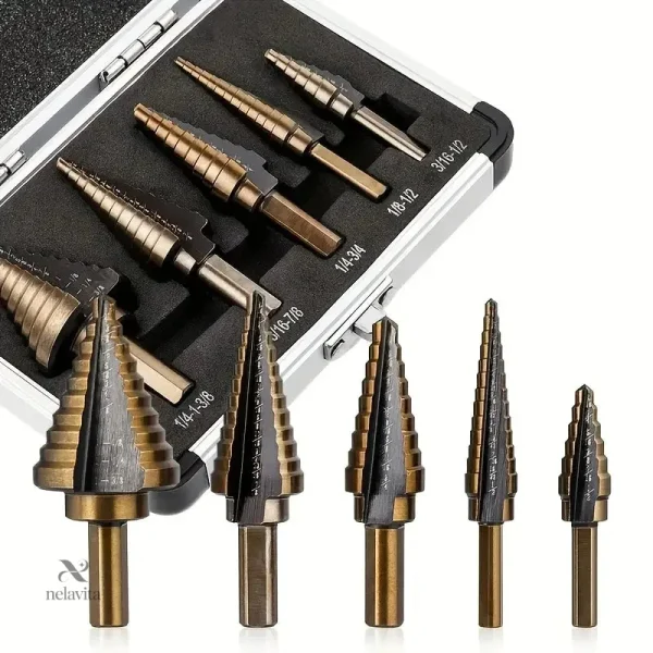 lot-de-forets-etages-en-titane-set-de-6-forets-a-etages-h-wyap5g-1 Forets Étagés en Titane – Set de 6 pièces pour perceuse