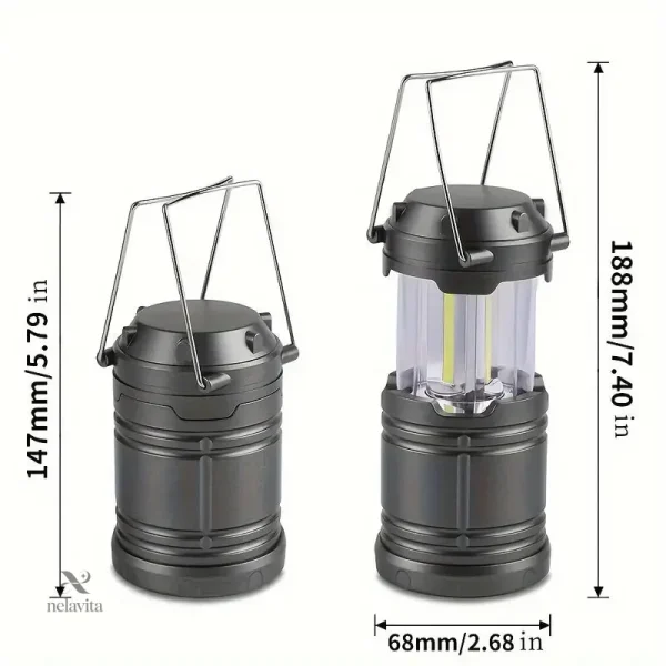 Lampes portables pliables pour randonnée et bivouac
