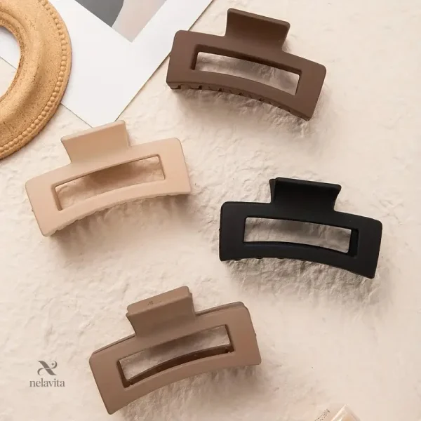 lot-de-pinces-cheveux-rectangle-mat-accessoires-coiffure-p4ol6d-1 Lot de pinces cheveux rectangles antidérapantes pour femmes