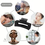Pinces à cheveux rectangles, maintien sûr et style moderne
