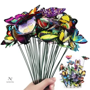 Piquets Papillons Colorés pour décoration de jardin