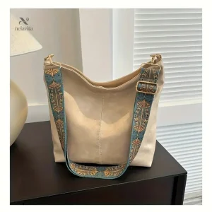 Lot de sacs à main femme Sac cabas chic avec bandoulière large brodée