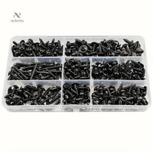 Vis auto-perceuses pour bois et métal, assortiment multi-tailles