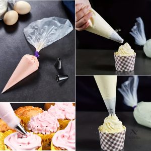 Lot de poches douille jetables, idéal pour pâtisserie et cuisine
