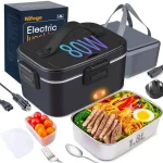 Lunch Box Électrique 1,8L, chauffe-repas portable rechargeable