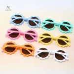 Lunettes rondes colorées pour enfants avec protection UV