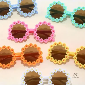 Lunettes de soleil pour enfants avec design floral coloré