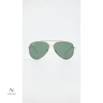 Lunettes aviateur homme, design rétro avec verres verts