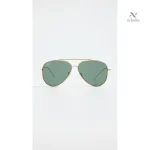 Accessoire mode homme, lunettes soleil style vintage doré