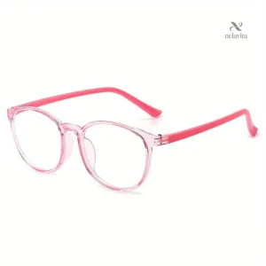 Lunettes enfants roses légères anti-lumière bleue mode et confort