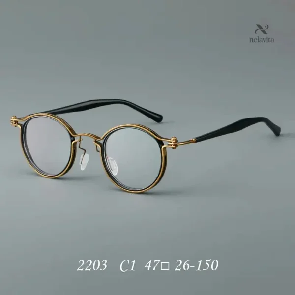 Accessoire de mode : lunettes homme à monture dorée et noire