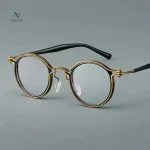 Verres transparents, style vintage pour homme avec monture raffinée