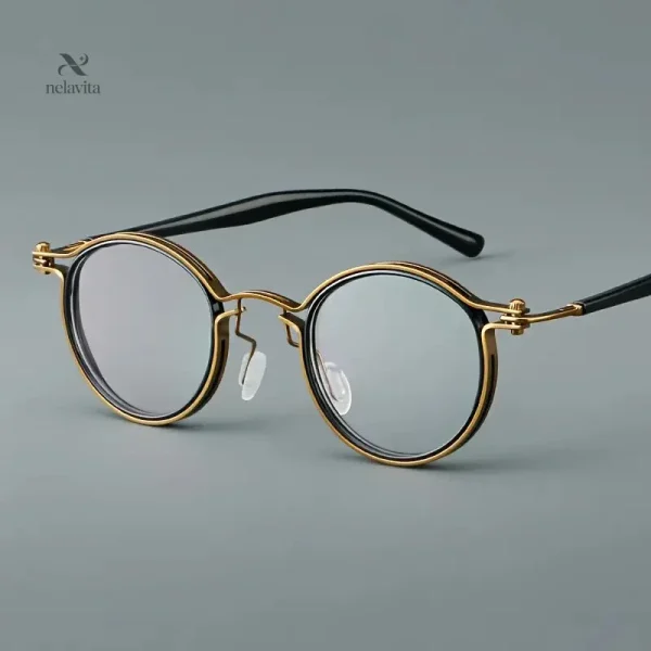 Verres transparents, style vintage pour homme avec monture raffinée