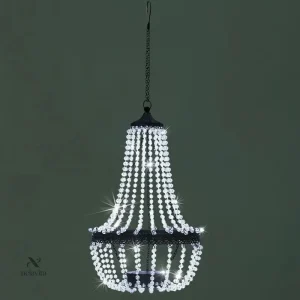 Lustre LED Extérieur Cristal – Éclairage décoratif pour événements