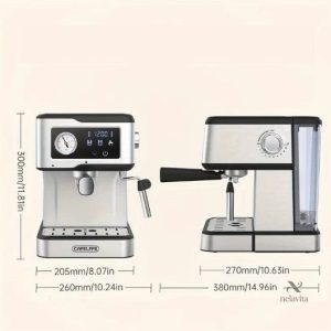 Machine à café expresso professionnelle 20 bars avec écran LED