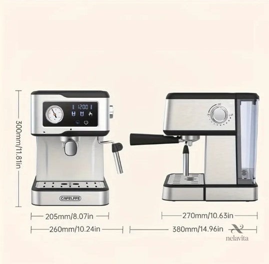 machine-a-cafe-expresso-professionnelle-20-bars-cafetiere-eqgn84-1 Machine à café expresso professionnelle 20 bars avec écran LED